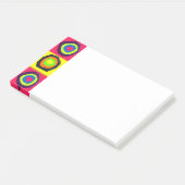 Kreis-Muster Post-it Klebezettel (angewinkelt)