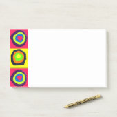 Kreis-Muster Post-it Klebezettel (Auf Schreibtisch)