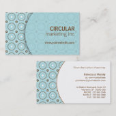 Kreis-Muster-Unterlage-Visitenkarte Visitenkarte (Vorne/Hinten)