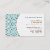 Kreis-Muster-Unterlage-Visitenkarte Visitenkarte (Rückseite)