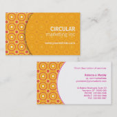 Kreis-Muster-Unterlage-Visitenkarte Visitenkarte (Vorne/Hinten)
