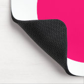 Kreis - Neonrot und Weiß Mousepad (Ecke)