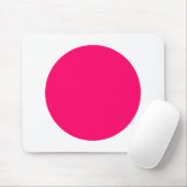 Kreis - Neonrot und Weiß Mousepad (Mit Mouse)