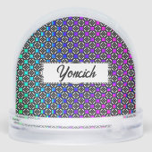 Kreis neun von Kenneth Yoncich Schneekugeln (Rückseite)