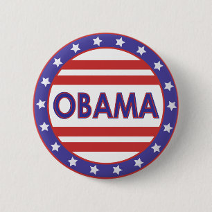 Kreis Obama Stars&Stripes Button
