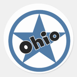 Kreis Ohio Runder Aufkleber