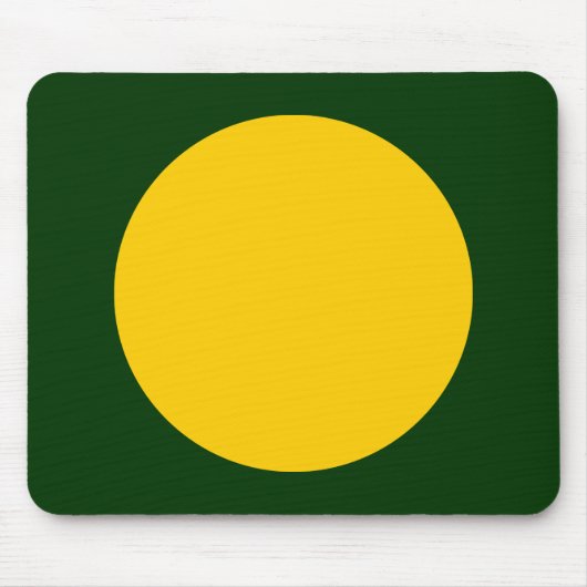 Kreis - orange mit dunkelgrün mousepad (Vorne)