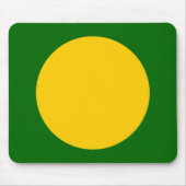 Kreis - orange mit grün gestrichenem Dp Mousepad (Vorne)