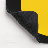 Kreis - orange mit schwarz mousepad (Ecke)