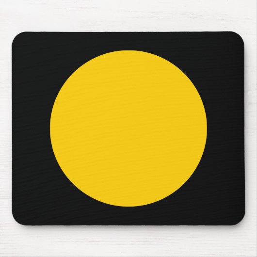 Kreis - orange mit schwarz mousepad (Vorne)