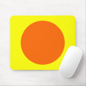 Kreis - orange und gelb mousepad (Mit Mouse)