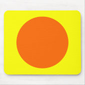 Kreis - orange und gelb mousepad (Vorne)