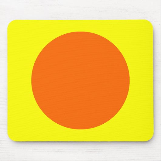 Kreis - orange und gelb mousepad (Vorne)