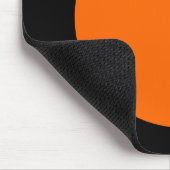 Kreis - orange und schwarz mousepad (Ecke)
