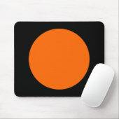 Kreis - orange und schwarz mousepad (Mit Mouse)