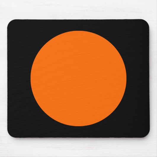 Kreis - orange und schwarz mousepad (Vorne)