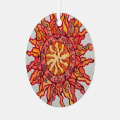 Kreis Ornament aus Metall (Vorderseite links)