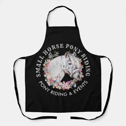 Kreis Pony-Logo Pferd Schürze (Vorderseite)