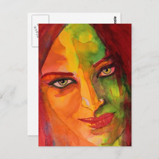 Kreis Postkarte (Vorne/Hinten)