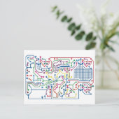 Kreis Postkarte (Stehend Vorderseite)