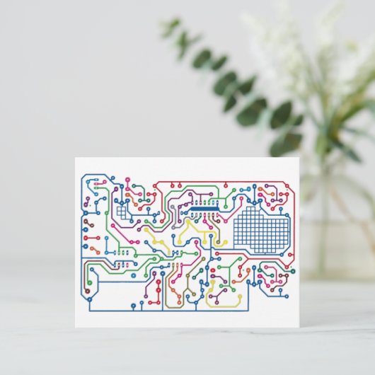 Kreis Postkarte (Stehend Vorderseite)