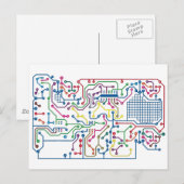 Kreis Postkarte (Vorne/Hinten)