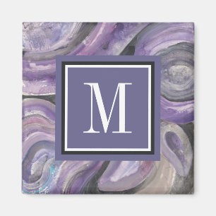 Kreis-Regen des Monogramm-  Magnet