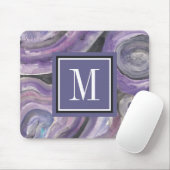 Kreis-Regen des Monogramm-| Mousepad (Mit Mouse)