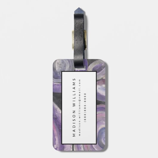 Kreis-Regen Gepäckanhänger (Rückseite vertikal)