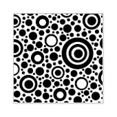 Kreis / Rings - Punkte schwarz + Ihr Rücken. Ideen Gummistempel (Prägung)