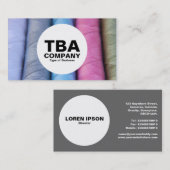 Kreis - Rollen aus Baumwolle Visitenkarte (Vorne/Hinten)