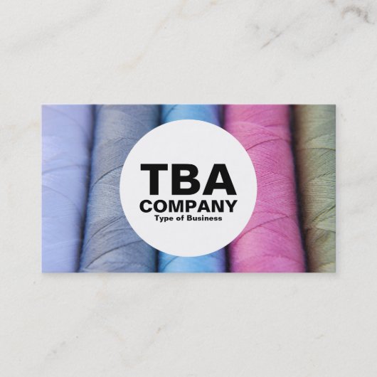 Kreis - Rollen aus Baumwolle Visitenkarte (Vorderseite)