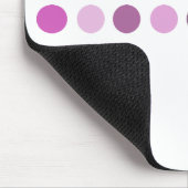 Kreis-rosa Mousepad (Ecke)