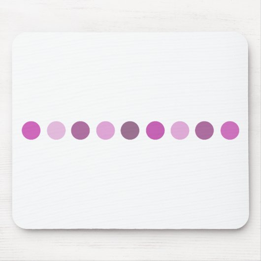 Kreis-rosa Mousepad (Vorne)