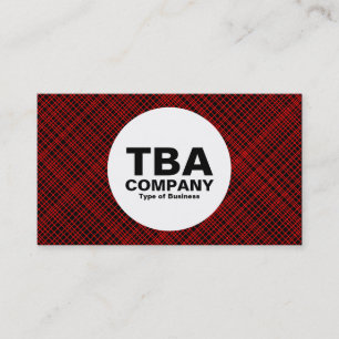 Kreis - rote Linien Visitenkarte