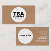 Kreis - Sammelpack Visitenkarte (Vorne/Hinten)