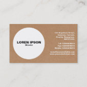 Kreis - Sammelpack Visitenkarte (Rückseite)