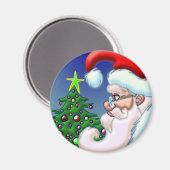 Kreis Santa Magnet (Vorderseite/Rückseite)