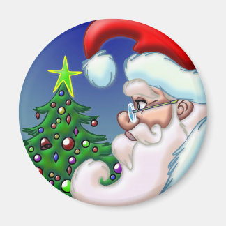 Kreis Santa Magnet