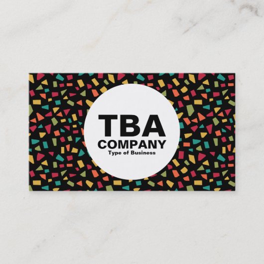 Kreis - Scherben - Farben 02 Visitenkarte (Vorderseite)