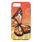 Kreis-Schmetterlings-Entwurf Case-Mate iPhone Hülle (Rückseite)