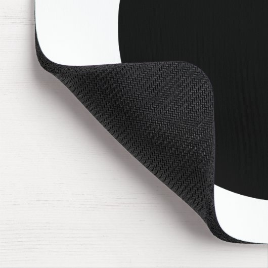 Kreis - Schwarz und Weiß Mousepad (Ecke)