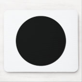 Kreis - Schwarz und Weiß Mousepad (Vorne)