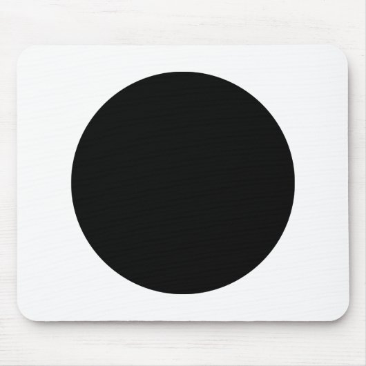 Kreis - Schwarz und Weiß Mousepad (Vorne)