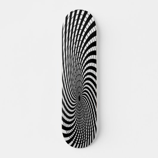 Kreis Schwarzweiss Skateboard (Vorne)