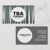 Kreis - silberne Vorhänge 02 Visitenkarte (Vorne/Hinten)