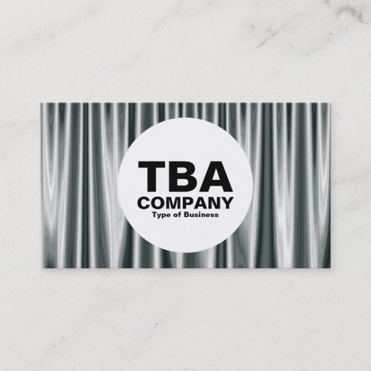 Kreis - silberne Vorhänge 02 Visitenkarte (Vorderseite)