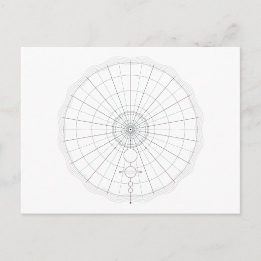 Kreis Sonnensystem Postkarte (Vorderseite)