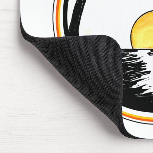 Kreis-Sonnenuntergang Mousepad (Ecke)