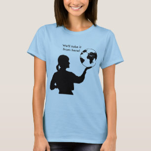 Kreis-Spitze der Damen-Flowy T-Shirt